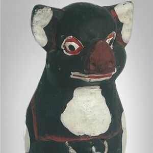 Ocumicho diablos Diablitos Pig Wood Handcarved And Painted Folk Art Sitting 8”